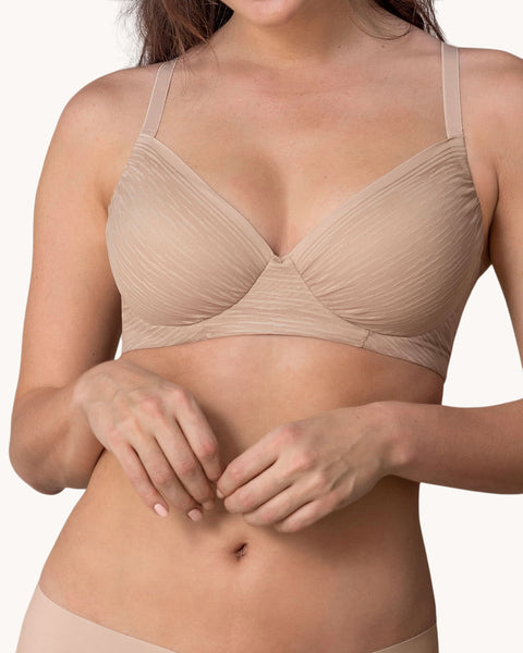 Brasier con cubrimiento total del busto comfort fit#color_802-cafe-claro