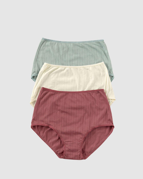 Paquete x 3 calzones clásicos con excelente cubrimiento#color_s18-verde-terracota-marfil