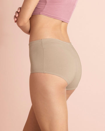 Paquete x 3 cómodos calzones estilo bóxers en algodón elástico#color_984-beige-blanco-marfil