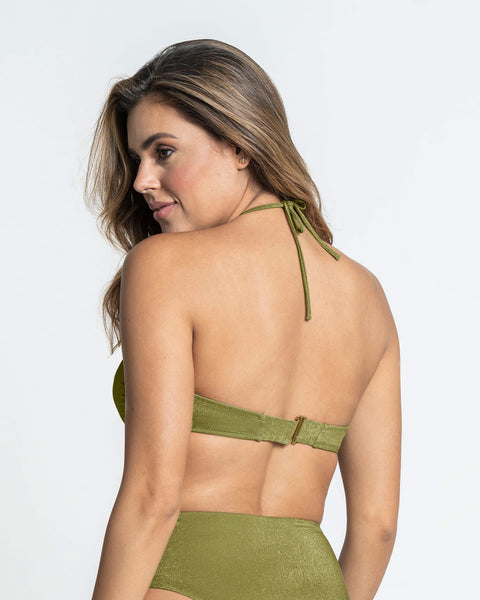 Top de bikini cargaderas multiusos colaboración Karen Martínez#color_629-verde