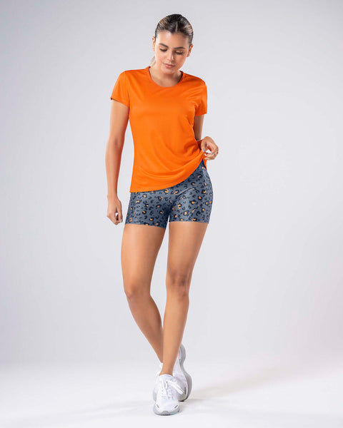 Camiseta deportiva de secado rápido y silueta semiajustada#color_205-naranja