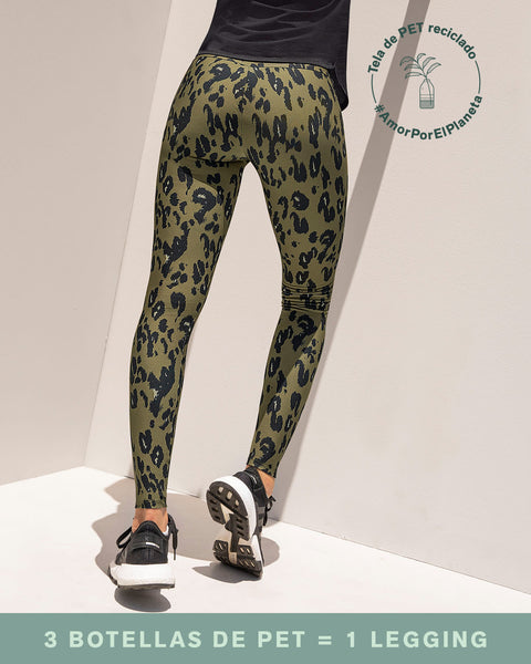 Legging de tiro alto control en abdomen y muslos en material bio-pet#color_182-estampado-animal