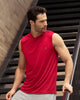 Camiseta manga sisa deportiva y de secado rápido para hombre#color_340-rojo