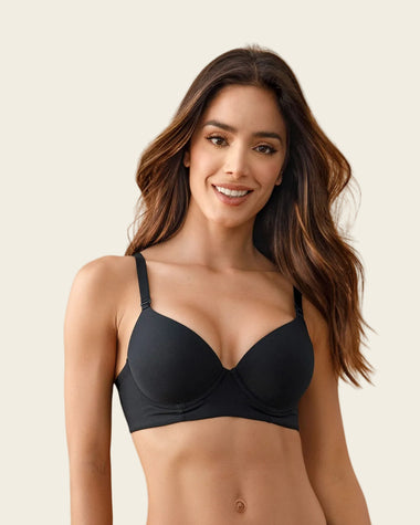 Brasier de realce alto copa lisa#color_700-negro