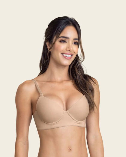 Brasier de realce alto copa lisa#color_802-cafe-claro