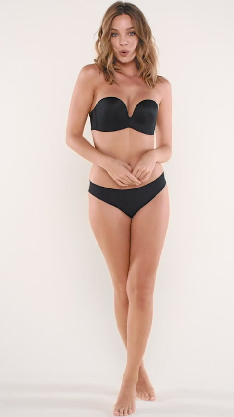 Brasier strapless Antigravedad de realce alto sin arco