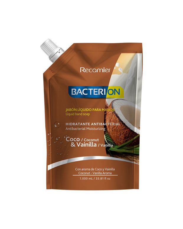 Jabón líquido antibacterial vainilla coco bacterion doy pack#color_vainilla-coco