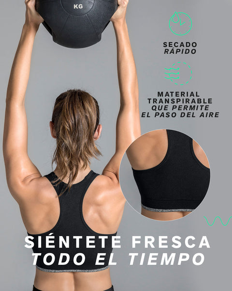 Top sin costuras doble faz con soporte alto de busto#all_variants