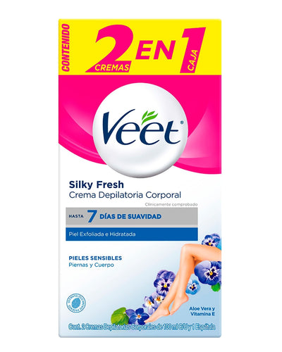 Veet crema depilatoria pieles sensibles aloe vera y vitamina e#color_sin-color