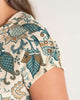 Blusa manga corta con recogido con botones en mangas#color_153-estampado