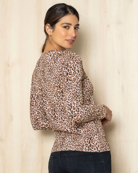 Camiseta manga larga estampada para mujer#color_818-animal-print