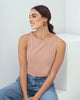Camiseta manga sisa escote redondo mujer#color_180-palo-de-rosa