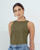 Camiseta manga sisa escote redondo mujer#color_604-verde-militar