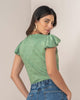 Camiseta manga corta en tejido#color_691-verde