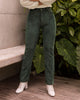 Pantalón tiro alto bota recta con bolsillos funcionales#color_068-verde
