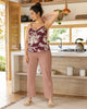 Pantalón de tiro alto con elástico en cintura#color_180-palo-de-rosa