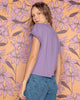 Camiseta manga corta manga amplia elaborada en algodón#color_424-lila
