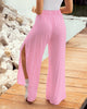 Pantalón tiro alto con tira para ajustar en frente#color_301-rosado