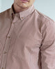 Camisa manga larga para hombre silueta slim semiajustada#color_146-raya-vino