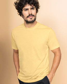 Camiseta manga corta con logo bordado en frente#color_019-amarillo