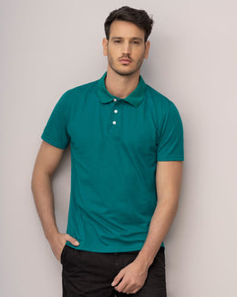 Camiseta tipo polo en jersey#color_063-verde-oscuro
