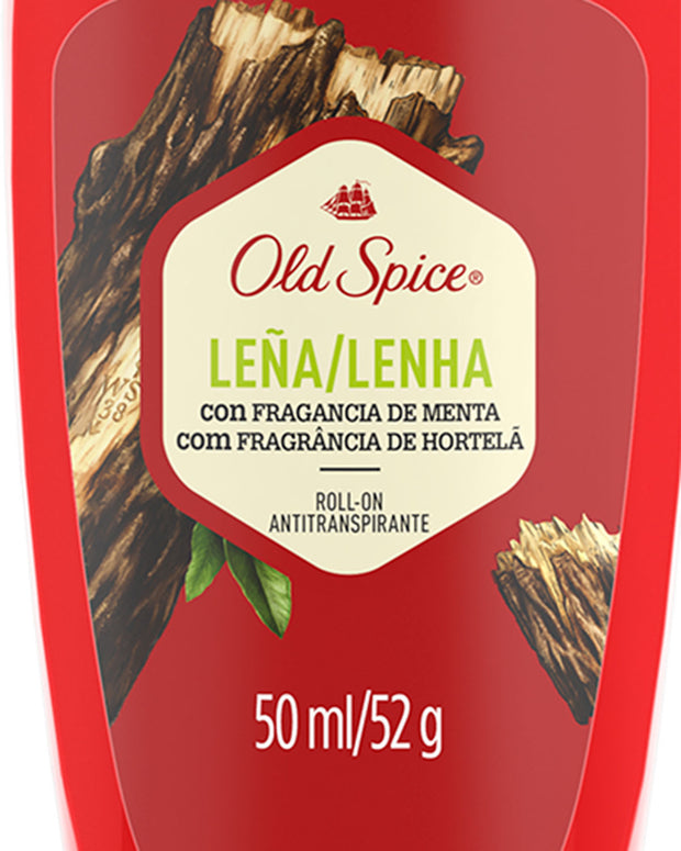 Desodorante roll on old spice leña#color_lena
